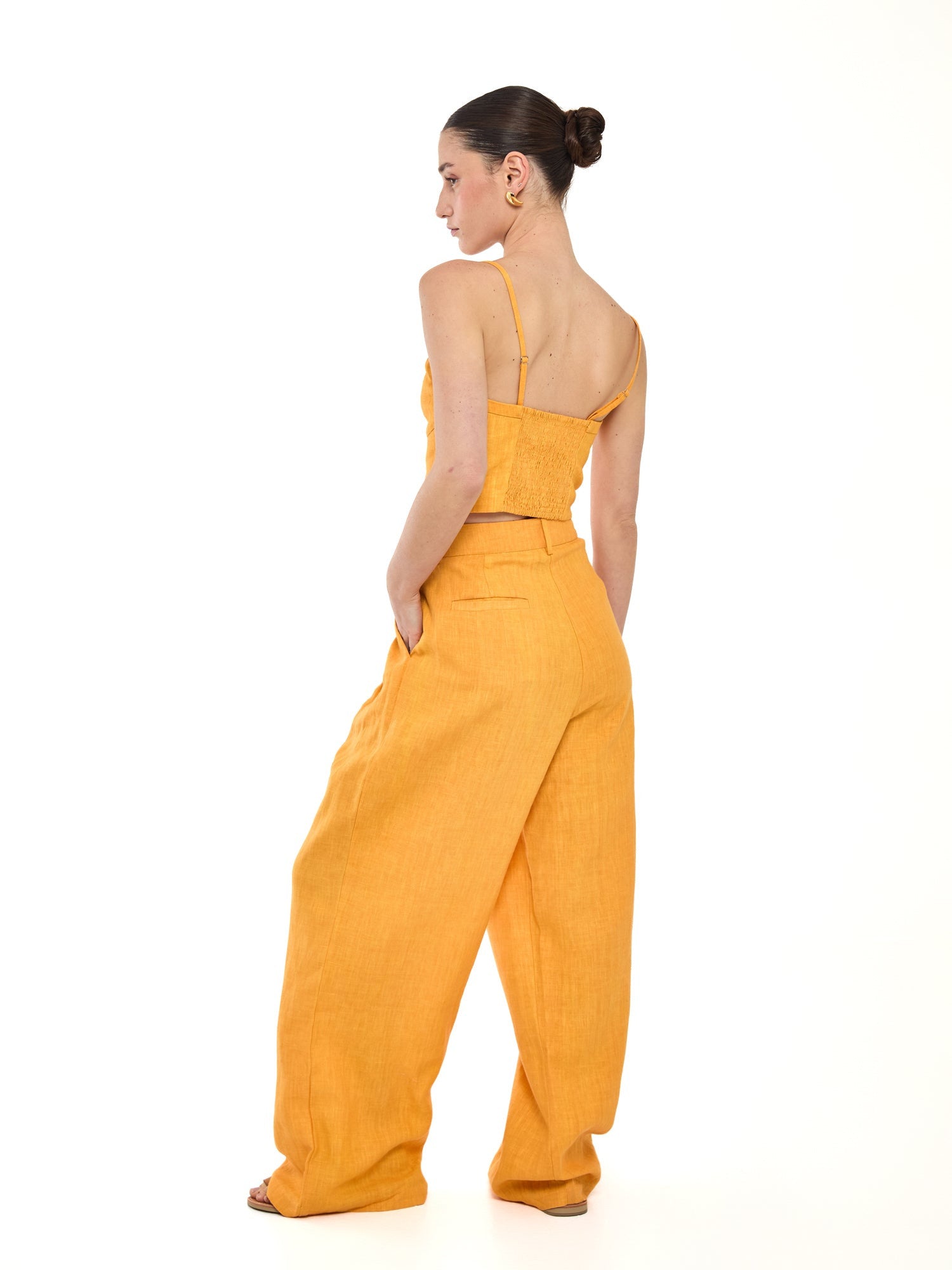 Ada Pleat Pant - Desert Queen