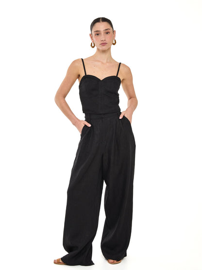 Ada Pleat Pant - Desert Queen